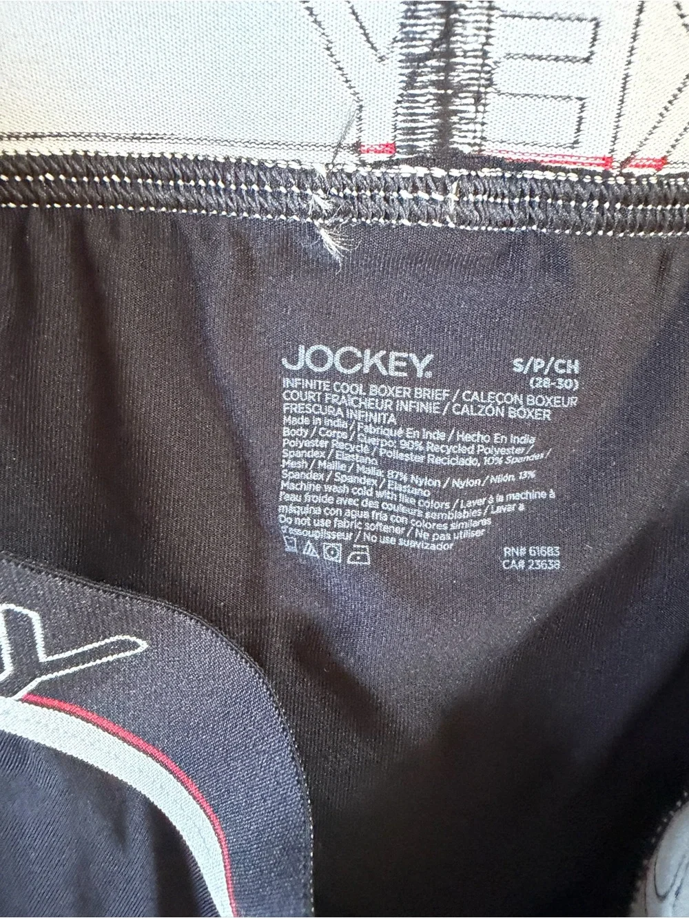 NWOT Jockey Black Men's Performance Boxer Briefs with Logo Waistband